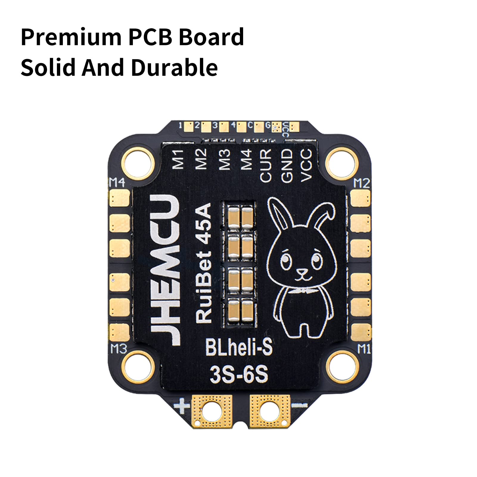 Zestaw JHEMCU ESC do Samolotu Zestaw ESC Samolot Combo RuiBet 55A 4 w 1 BLHELI S Dshot600 3 6S 30,5 Mm M4 z Miernikiem Prądu do Części FPV Freestyle (45A)