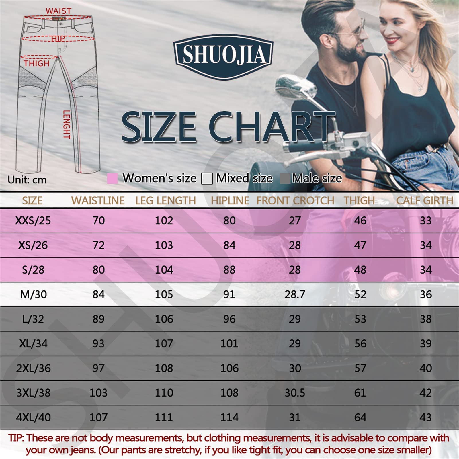 Pantaloni da Moto da Donna,Jeans da Motociclista Elasticizzati Slim Fit da Donna,Moda Pantaloni in denim mimetico,con rete traspirante e 4X Imbottitura di Protezione (Green,XS)