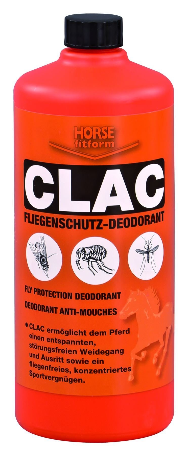 Protección de la piel de caballo Horka Ecuestre Clac protección contra moscas Desodorante en spray