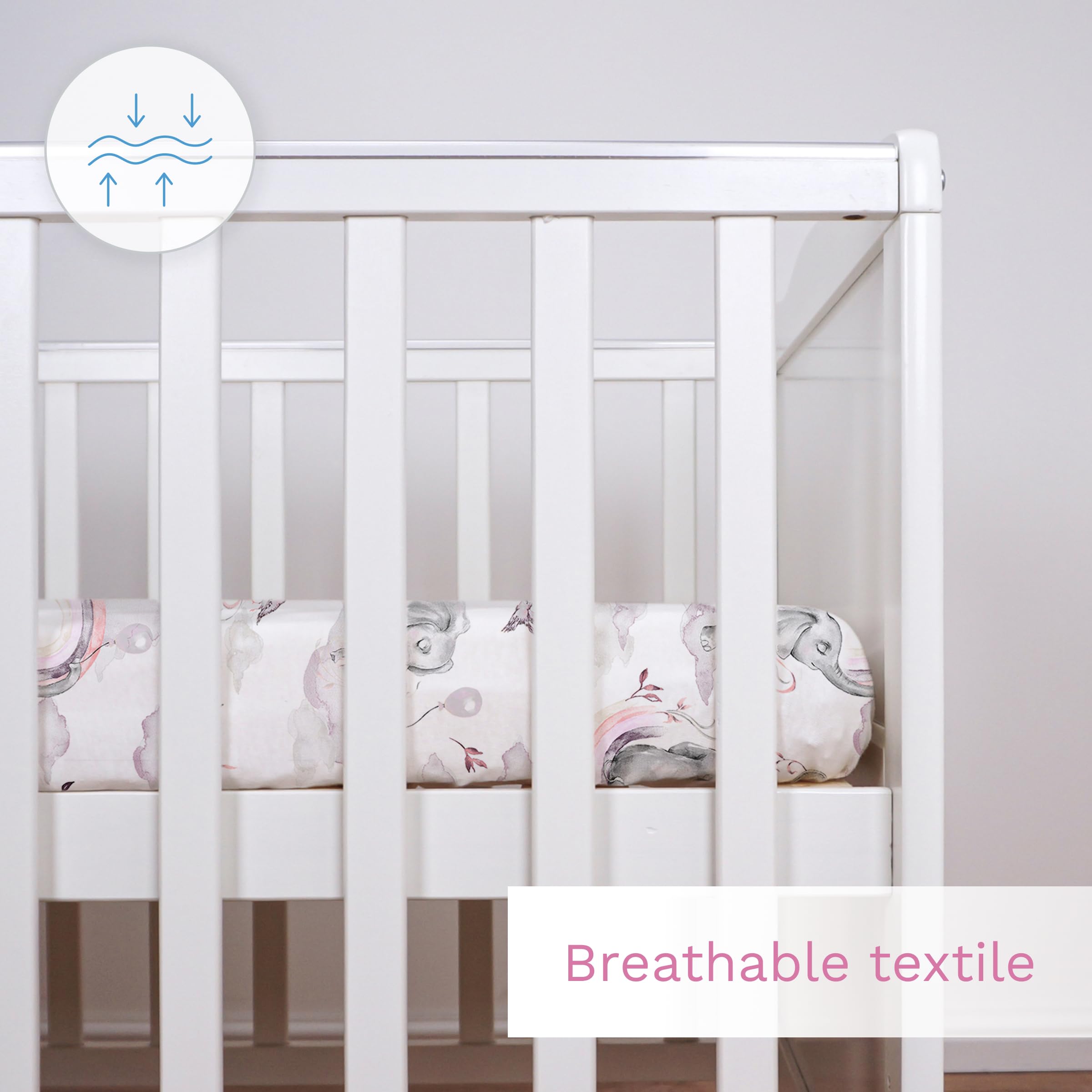 Baby Comfort Nursery 100% Cotton Fitted Sheet fits 140x70 cm Cot Bed Mattress (Safari Cars) — view 64