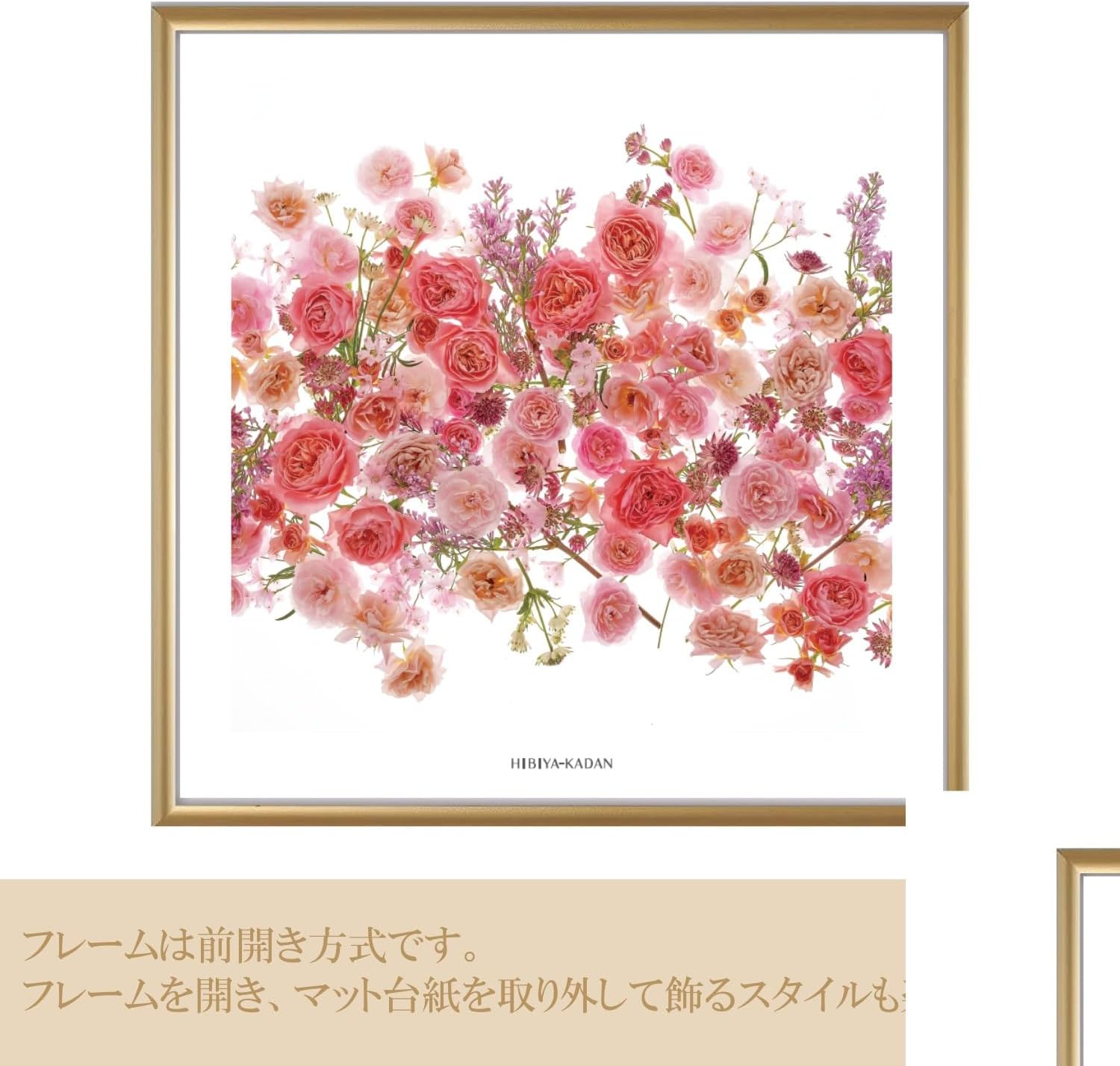 ソフケン(Sofken) HIBIYA-KADAN Floral Symphony Flower Frame Art [Framed Poster]