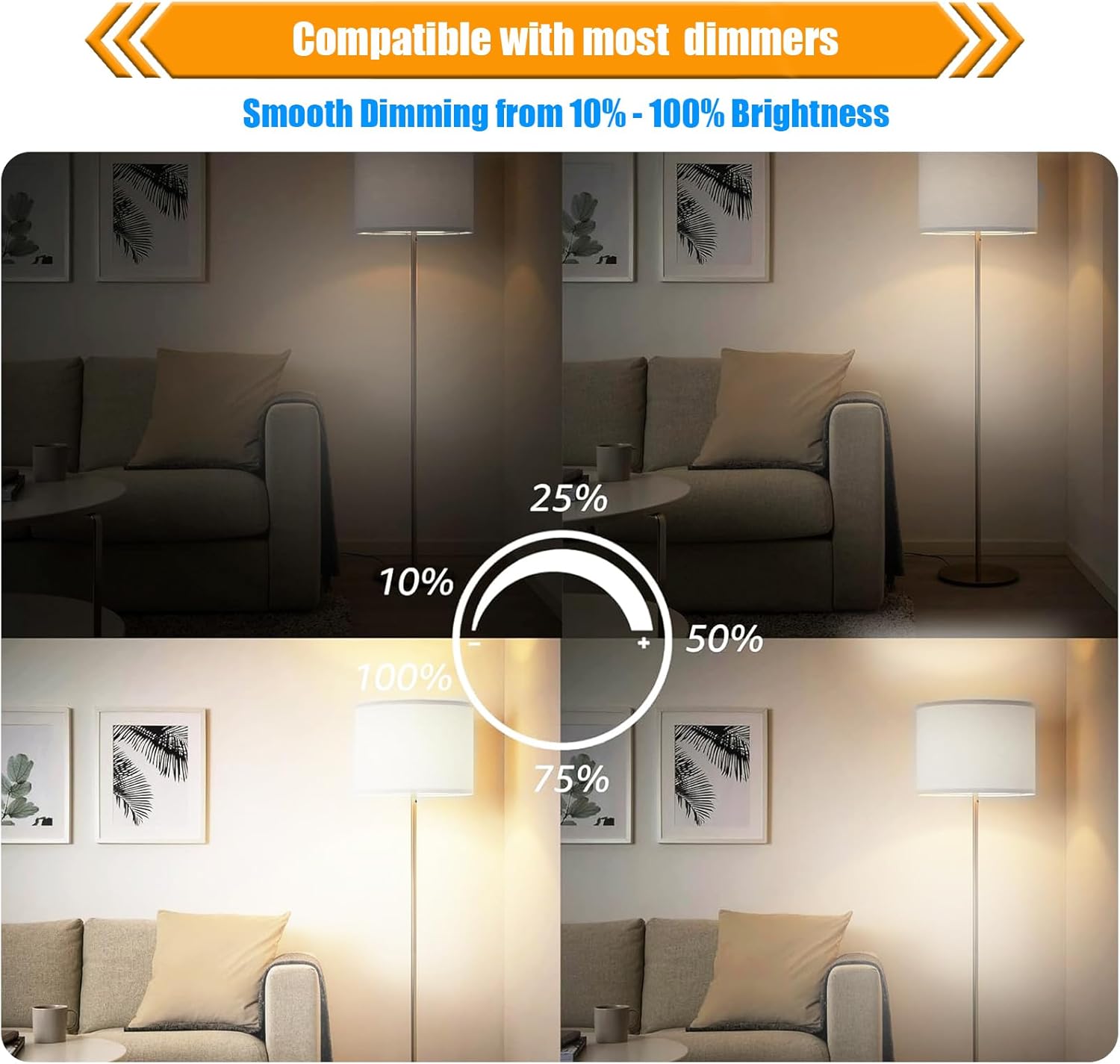 T45 Dimmable Led Bulb 60 Watt Equivalent,Vintage E26 Base 6W LED Edison Bulbs,Tubular Clear Decorative Light Bulb,5000k Led Lightbulbs 60W Daylight, 800LM, 6 Pack