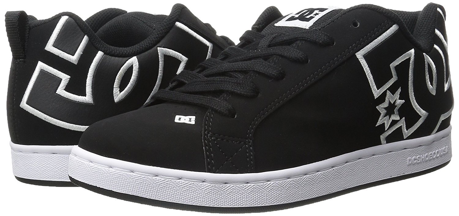 DC Womens Dc Women's Court Graffik Casual Skate Shoe: 10.5 White/M Silver