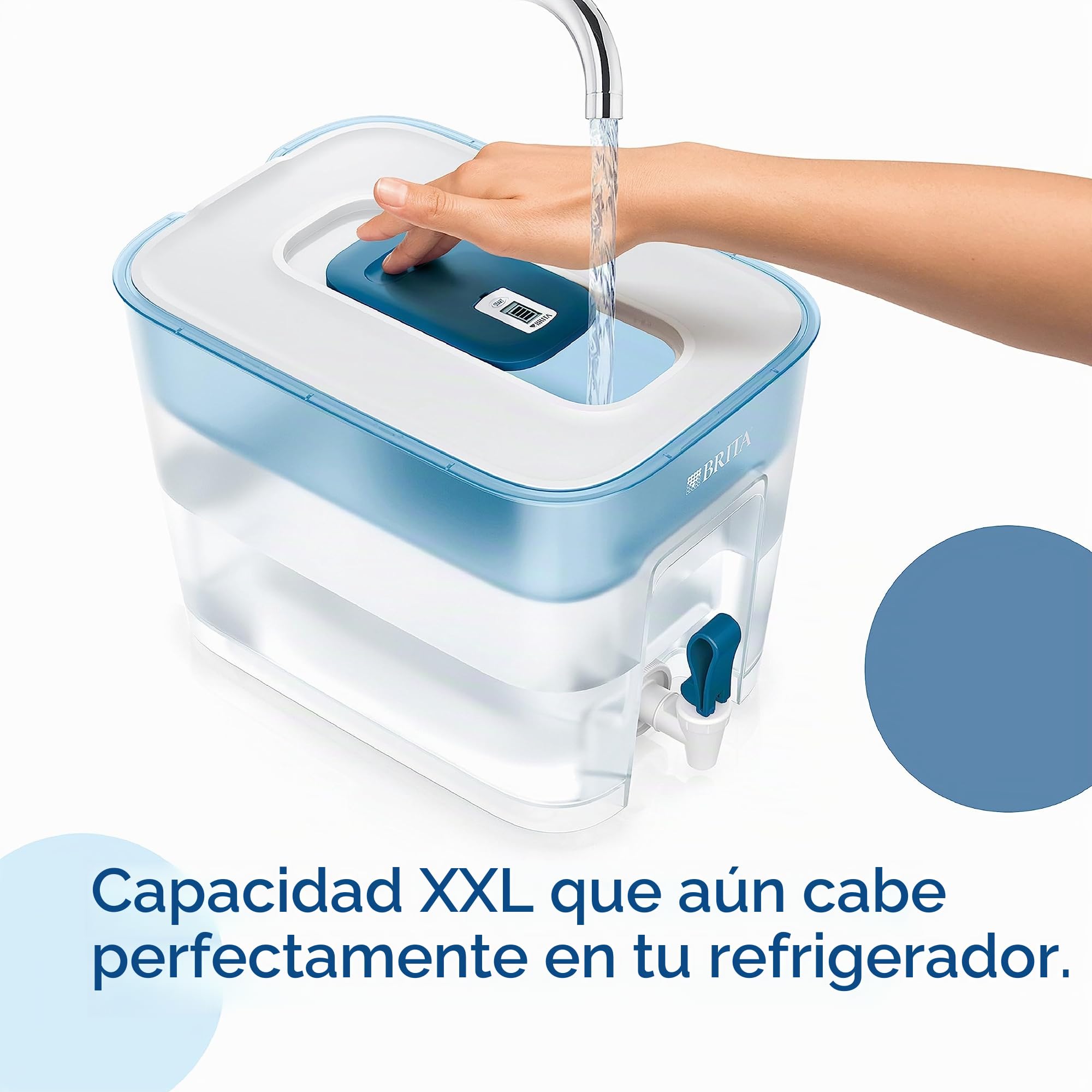 Brita Depósito filtrante Flow XXL (8,2 l) Incl. 1x Cartucho MAXTRA Pro All-in-1 & Cartucho de filtro de agua MAXTRA PRO All-in-1 pack 4 NUEVO - Recambio original