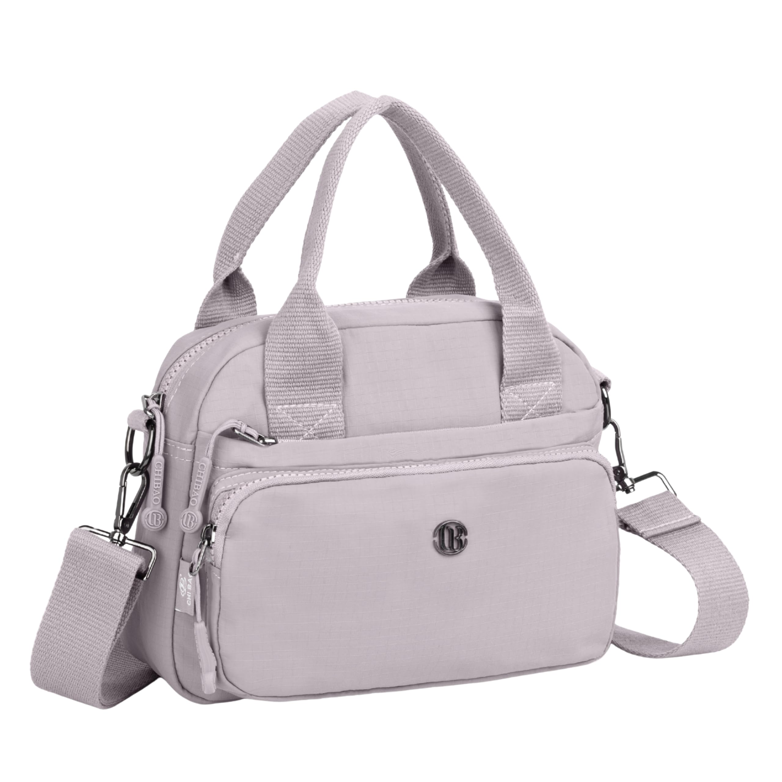 Women Crossbody Sling Bag Handbag for Travel Office Shopping Casual Use, Waterproof Nylon Shoulder Purse with Adjustable Strap Multipocket Compact Organizer