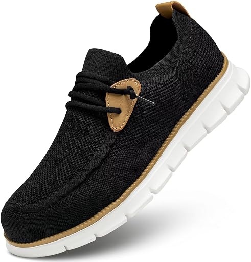 Wrezatro Mens Casual Loafers Shoes Slip On Fashion Walking Dress Sneakers Business Oxfords Work Lightweight Soft Sole Zapatos