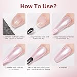 MIZHSE Pink Nail Polonais 15ml,Grand volume à sec rapide Pearl Huile polonaise Air Séchage rapide Pearlescent clair rose laque de ongles Non Gel à base d'huile Nail Art Manucure Salon Accueil DIY Cadeaux