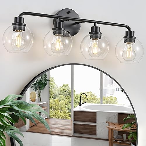 Miniatura 12 de Lámparas de baño cromadas plateadas, 3 lámparas de pared modernas, lámparas de baño con pantallas de cristal, lámparas de pared para espejo, cocina,