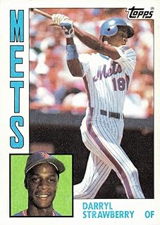 1984 Topps Baseball #182 Darryl Strawberry Rookie Card