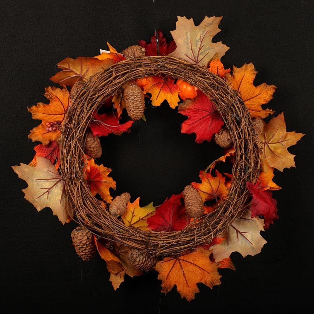 AGAATI Türkranz, Türkranz, Herbstkränze für die Haustür, l Kürbis und Kranz Herbstkranz für Halloween