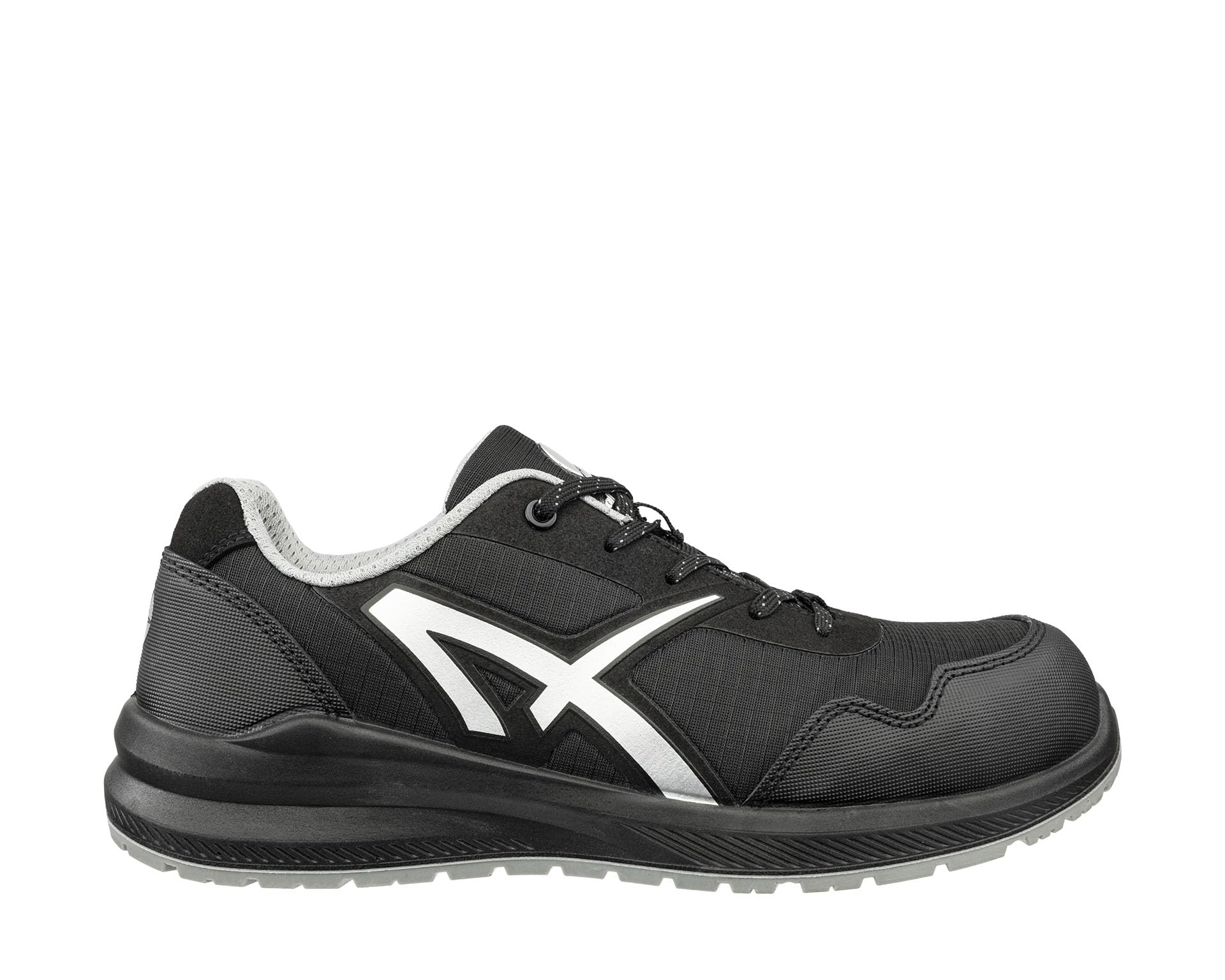 ALBATROS Drifter Low S1P Sicherheitsschuh – atmungsaktive, rutschfeste Arbeitsschuhe mit Fiberglaskappe - Größe 44 – leichte Sicherheitsschuhe Herren & Damen – schwarz