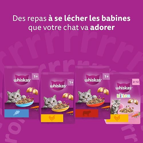 WHISKAS Adult Dry Cat Food 7kg with Chicken - 8