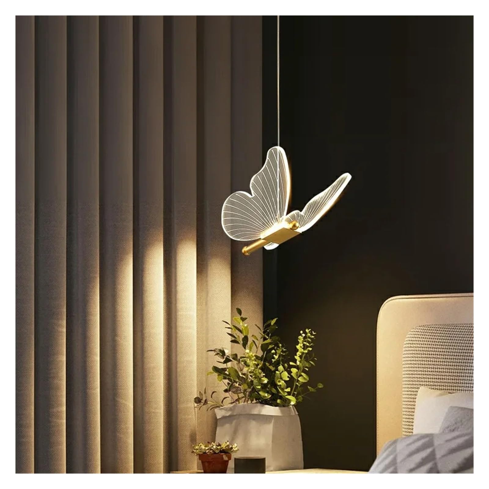 Lustre LED moderne poétique en forme de papillon pour illuminer vos moments en famille