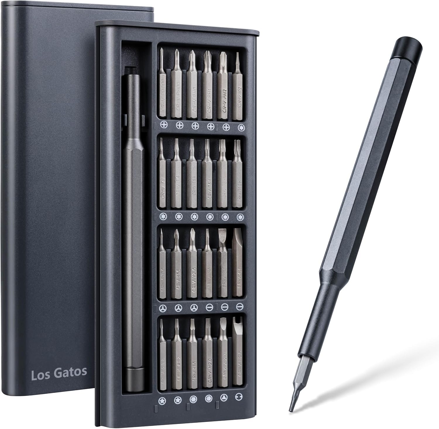 Feinmechaniker Schraubendreher Set Mini Werkzeug: LOSGATOS Klein Schraubenzieher Set mit 24 S2 Bits - Präzision Reparatur Werkzeugset for Handy PC Laptop Macbook iphone Computer PS4 PS5 Brillen usw.