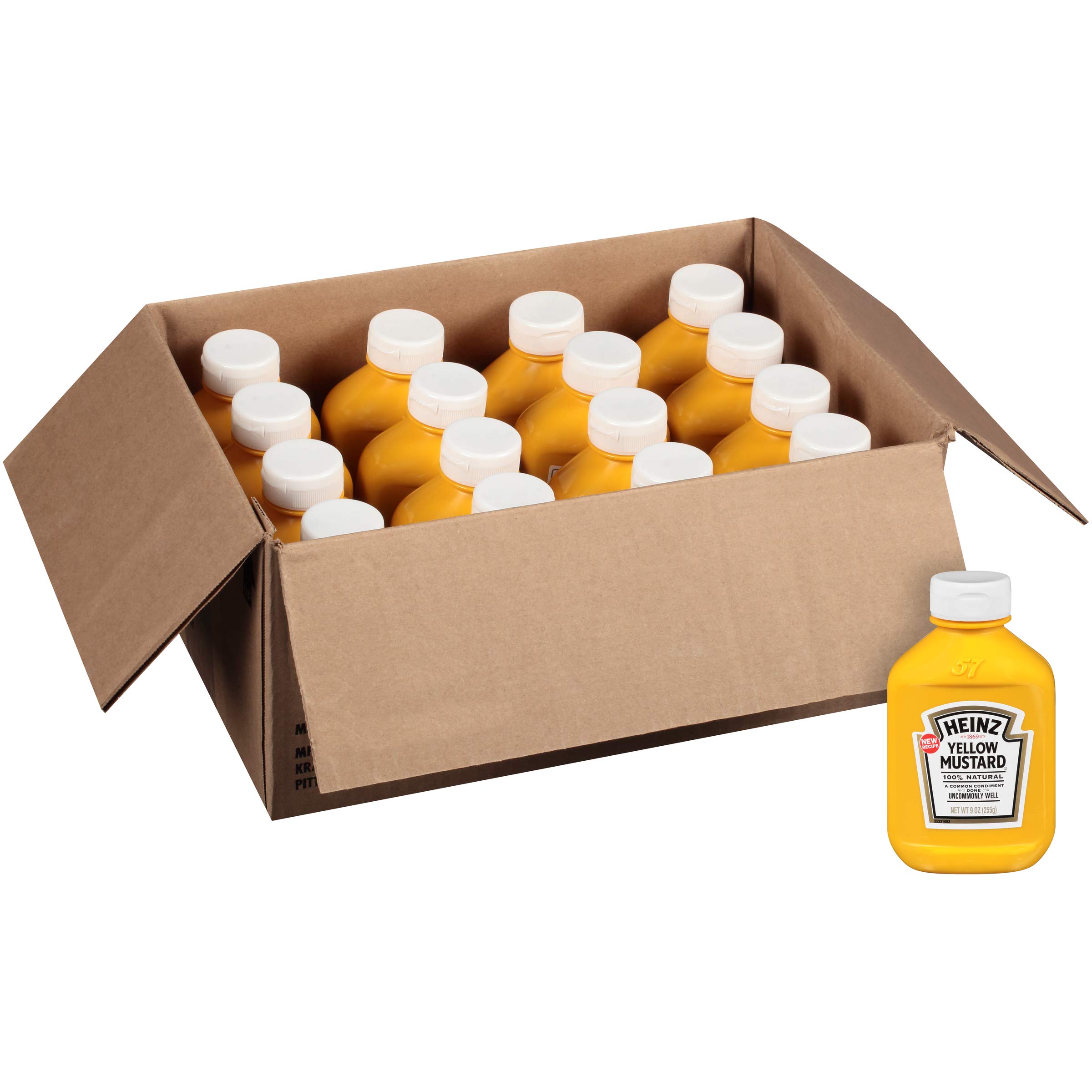 Heinz Yellow Mustard (16 ct Casepack, 16.9 oz Bottles)