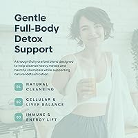 Vista 8 de Desintoxicación total, desintoxicación de metales pesados para adultos: zeolita, clorella, cardo mariano, shilajit y yodo, limpieza de toxinas