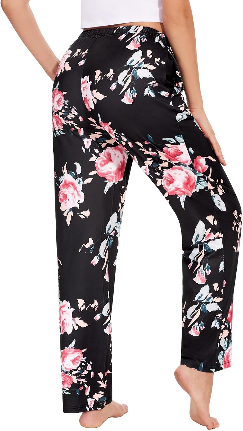 Orrpally Women Lounge Pants Plaid Pajama Pant Sleep Bottoms Pj Pant with Pockets 2-Pack