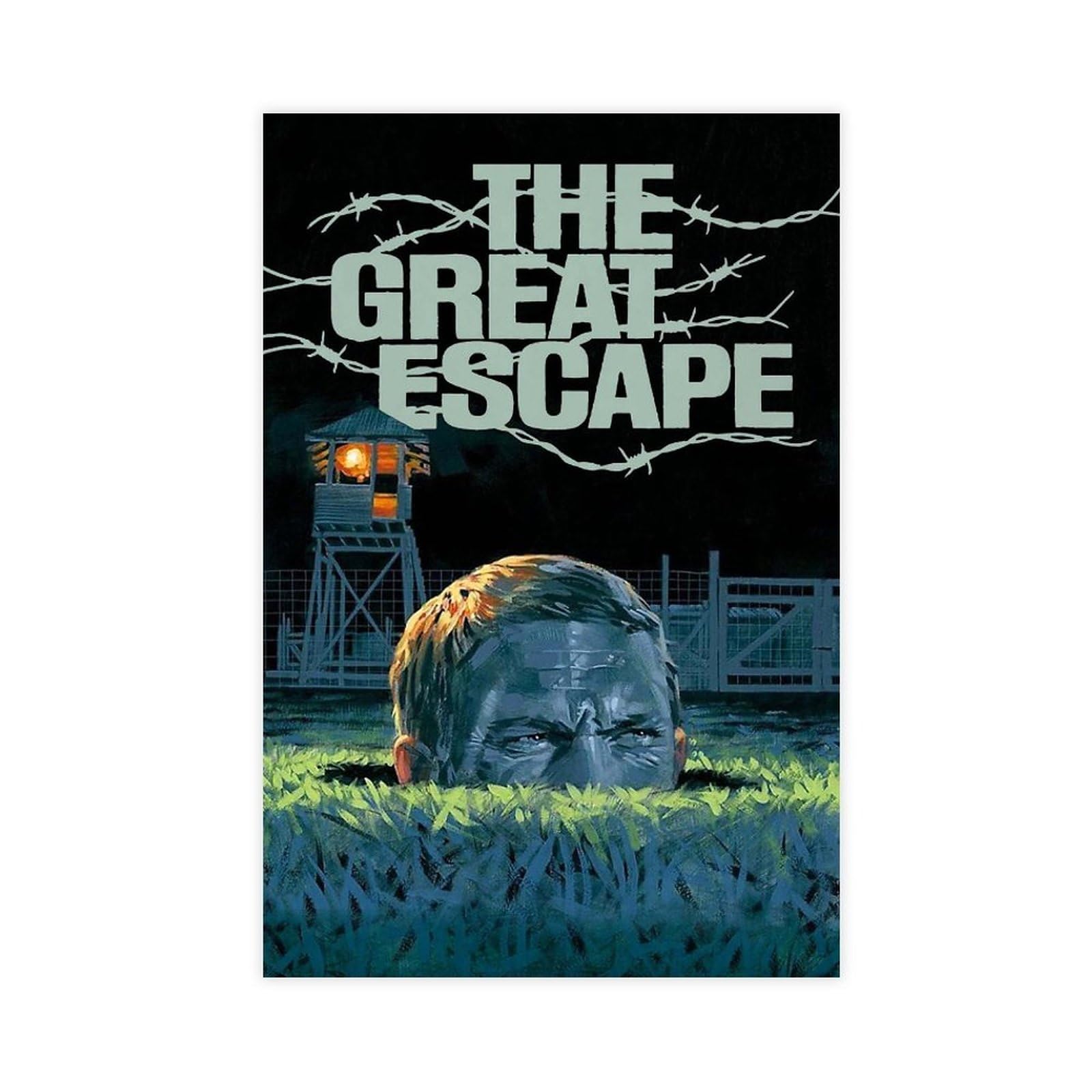 Movie Posters The Great Escape Poster Canvas Poster Wall Art Decor Print Picture Paintings for Living Room Bedroom Decoration Unframe: Unframe:16x24inch(40x60cm)