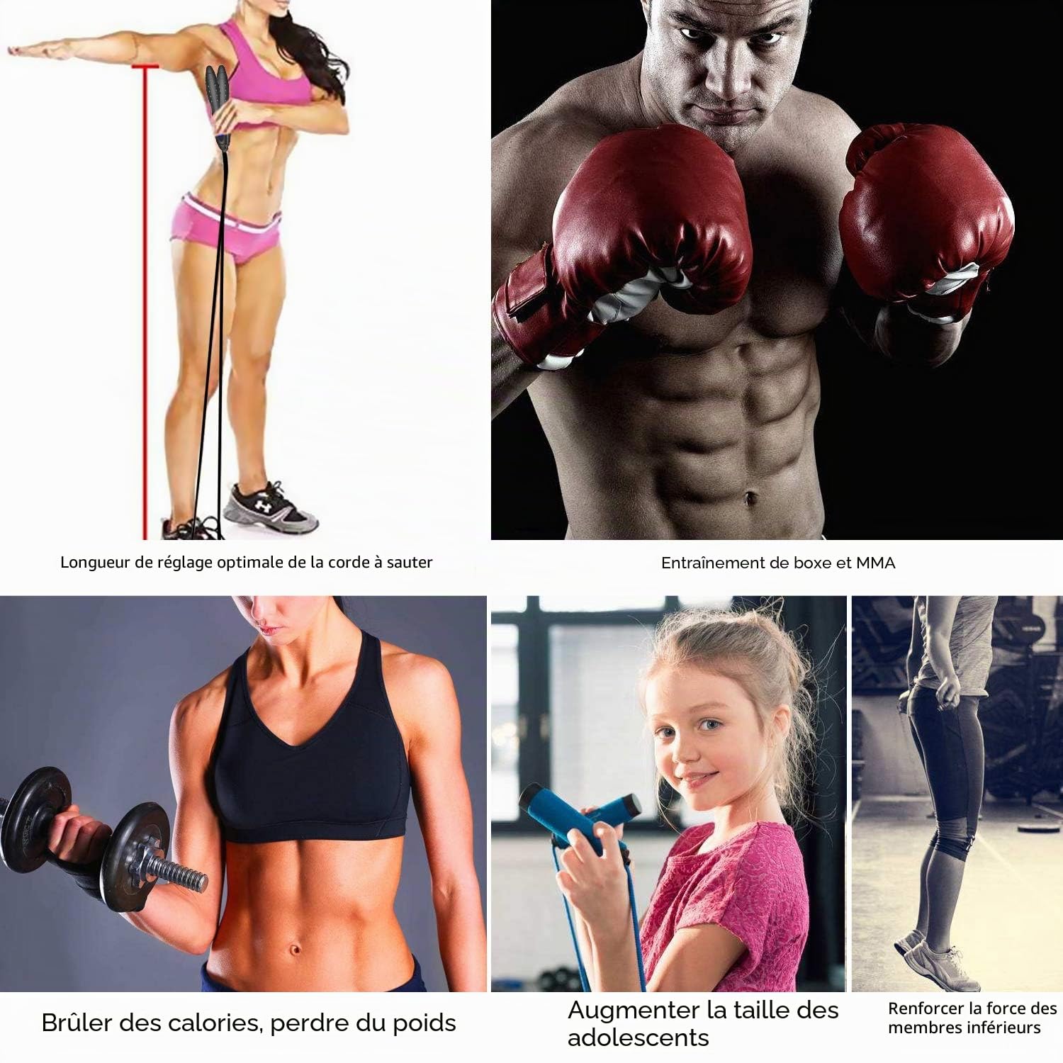 Corde à Sauter Sport, Corde à Sauter sans fil avec Compteur Calories et Minuterie, Jump Rope Réglable, LCD écran montrant, Poignées Antidérapantes pour Adulte,Enfant