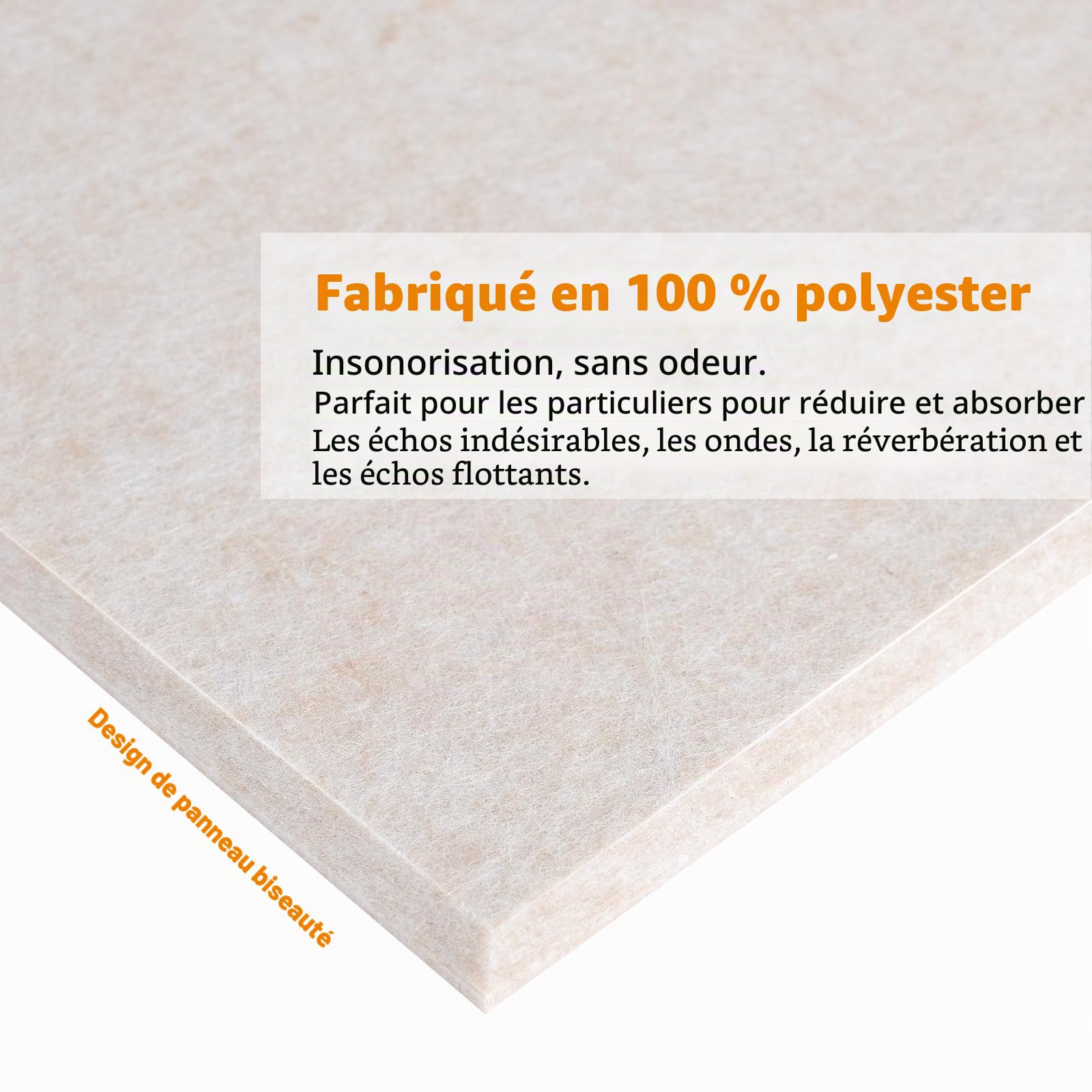 18 Panneau Acoustique Mural Autocollante,30 x 26 x 1cm Panneaux Acoustiques Hexagonal Auto-Adhésif Pour Studio d'enregistrement,Bureau,Studio et Décoration,Camel