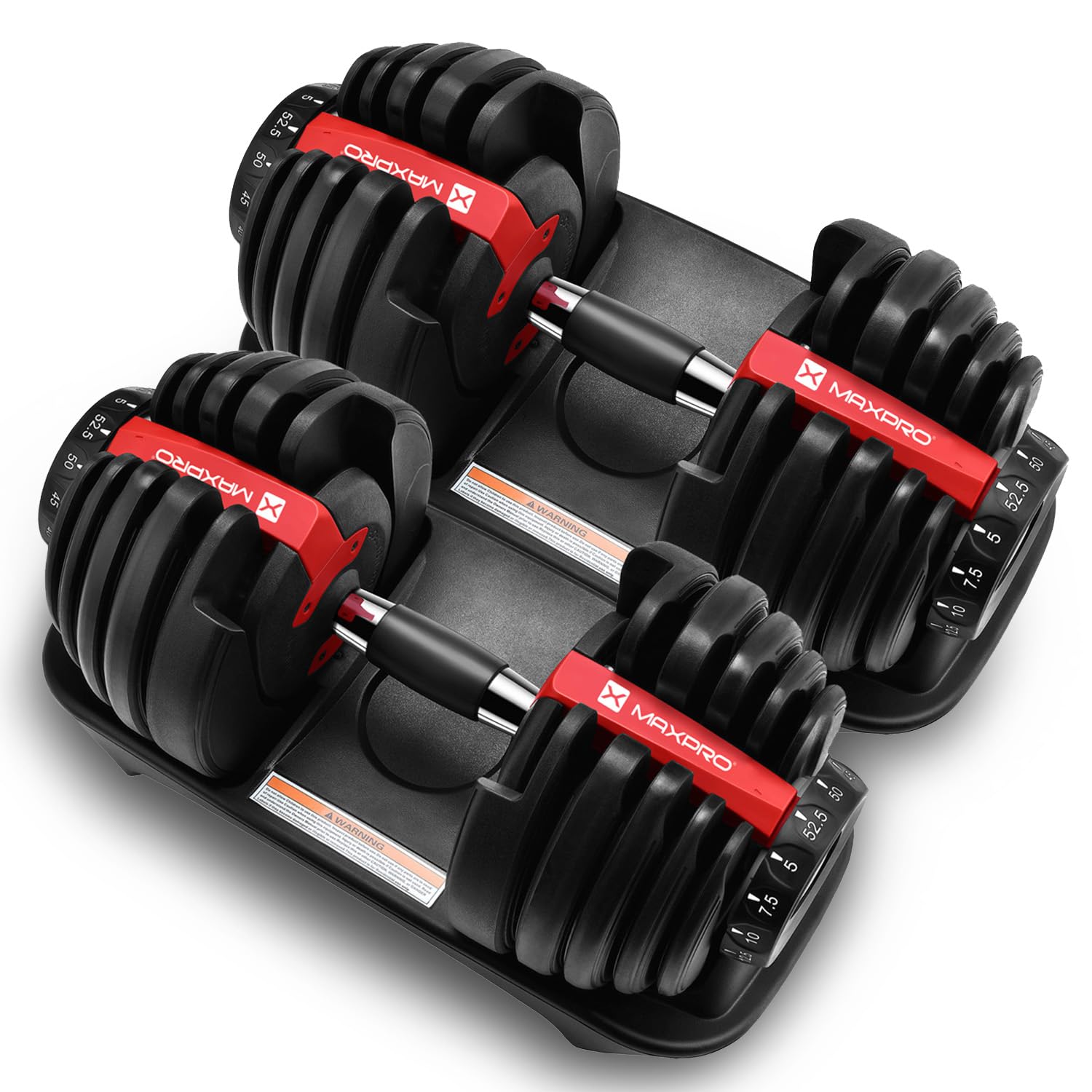 MAXPRO MAXBELL 2.5 Kg- 24 Kgs Adjustable Dumbbell Set of 2,15-in-One Weights Training with Anti- Slip Handle,Designed in USA,Easy weight adjustment safety locking mechanism strength training for home gym, body workout,fitness workout at Home for Men & Women(MP-DS024P)-image-34