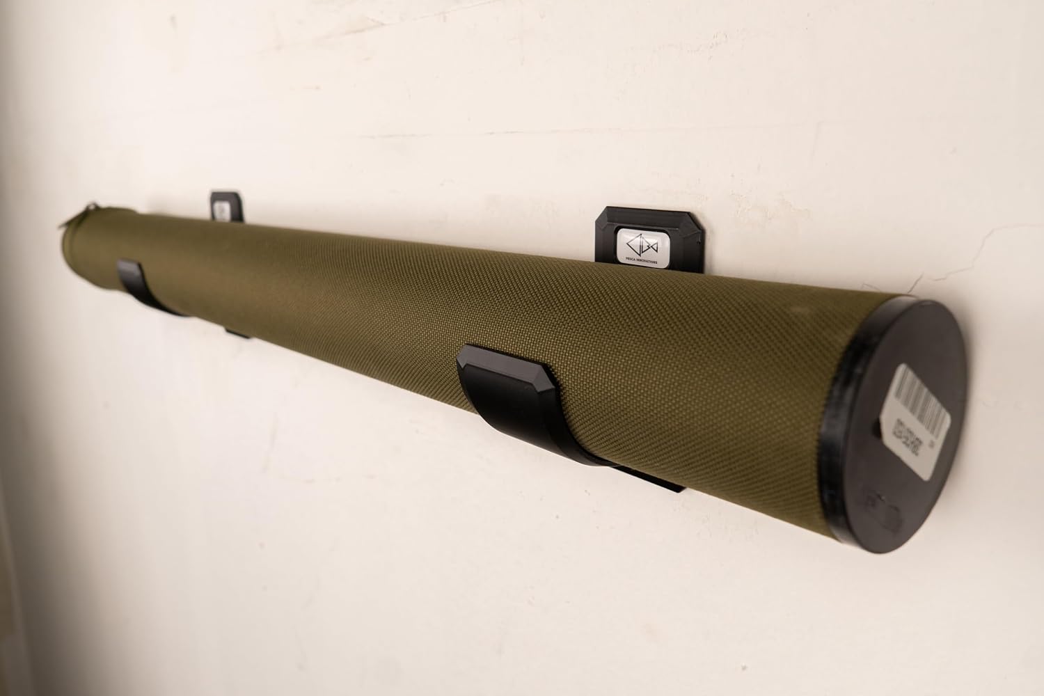 Fly Rod Tube Holder – Single Wall Mount – Holds 1 Fly Rod Tube – Fits 2" & 2.5" Tubes – Made in USA