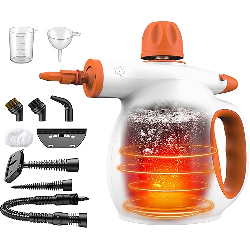 ETL-Certified Handheld Steam Cleaner - 221℉ 3.5 Bar Pressure, Chemical-Free Multi-Surface Cleaner for Kitchen, Bathroom, Car - Heats in 3-5 Mins