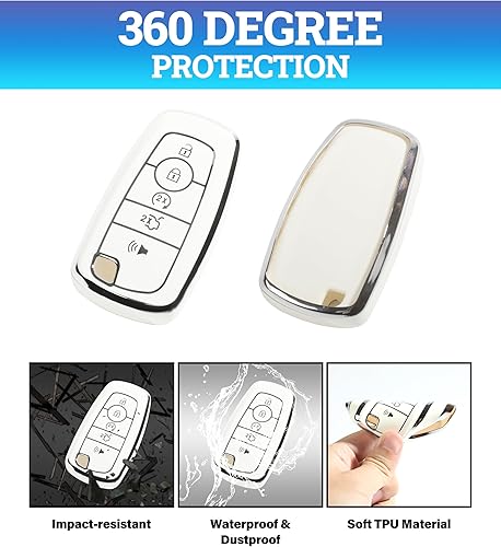 Miniatura 3 de Funda inteligente para llavero con control remoto, fundas para llaves de automóvil con llavero de cuero, funda de llavero de automóvil, funda de