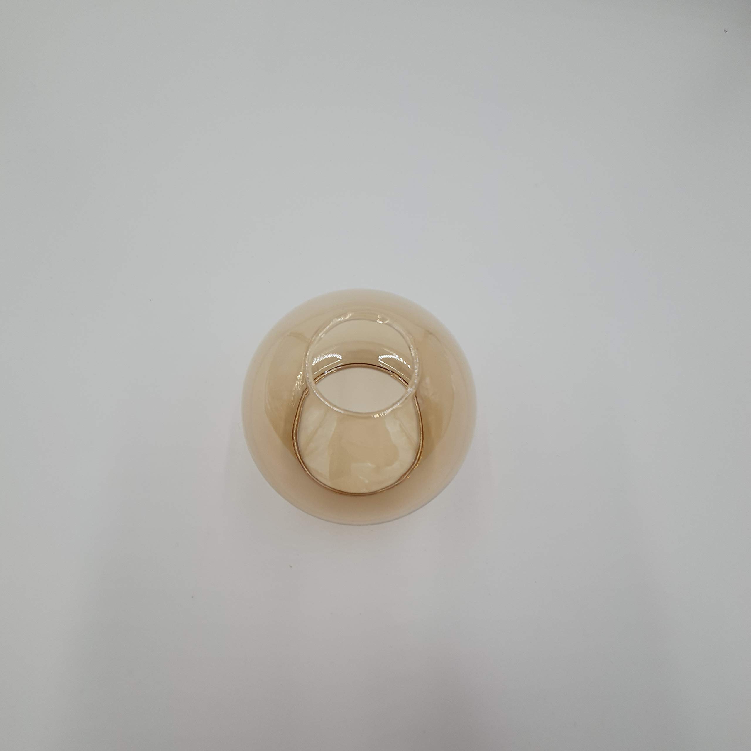 Set di 5 paralumi E14 Castello, colore oro, vetro di ricambio per lampada a sospensione, lampada da comodino, faretto da soffitto e lampada