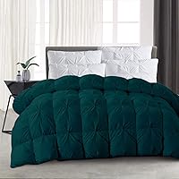 Vista 12 de Edredón alternativo para todas las estaciones Matrimonial 82 x 86 pulgadas, tamaño 1 pieza, relleno de edredón de microfibra con 4 pestañas