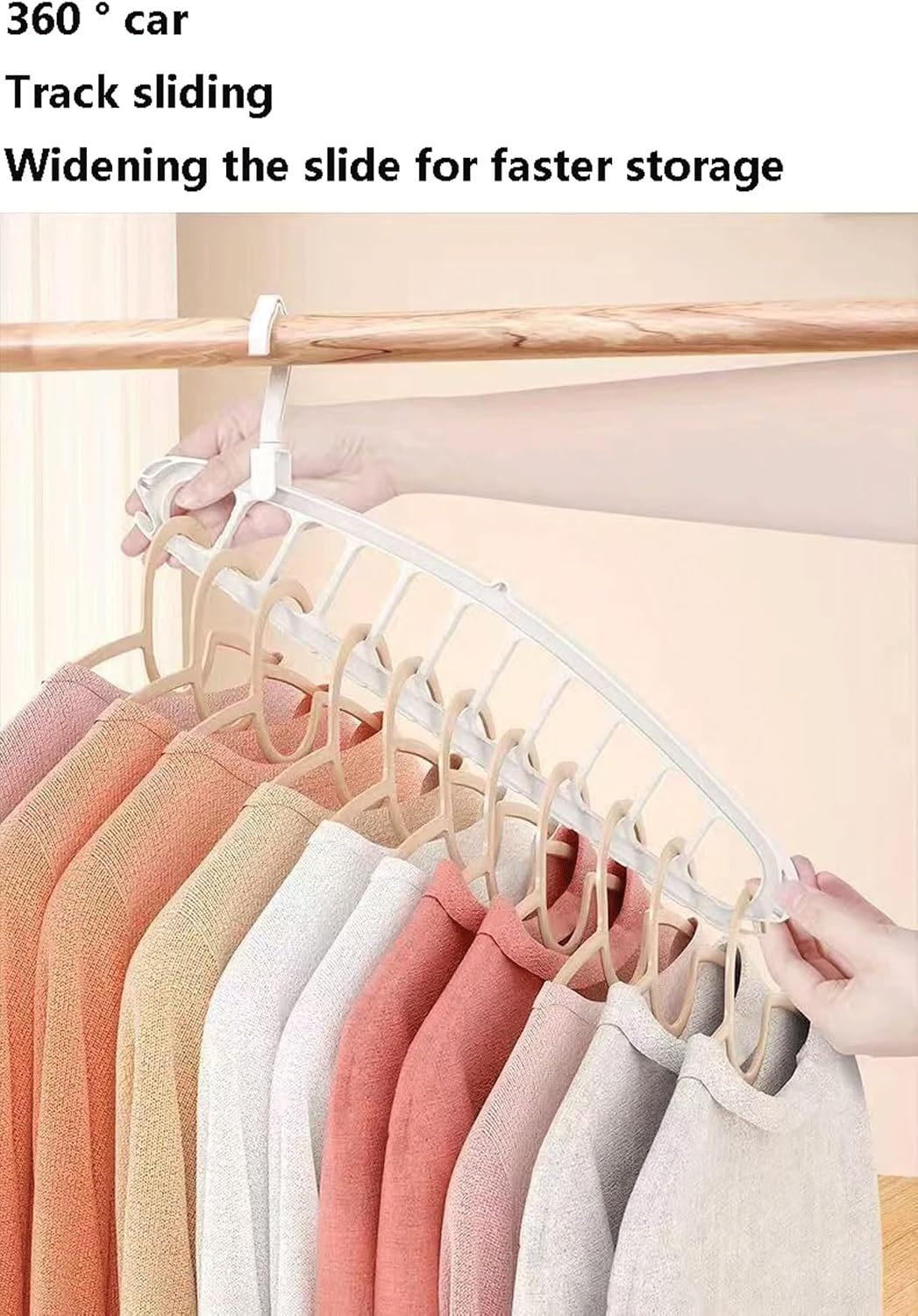 New Clothes Hangers, Space Saving Hangers For Wardrobe Organization And Storage, Heavy-duty Plastic Hangers For Shirts And Sweaters, Essential For College Dormitories And Apartment Homes(Color1,10PCS)
