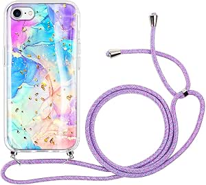 Yoedge 2 Pezzi Cover per iPhone 8/7 / SE 2020 / SE 2022 4,7, Ultra Sottile Trasparente Morbida TPU Custodia in Silicone Antiurto Protettiva Case con Aesthetic Disegni per Donne, Stampa Leopardata