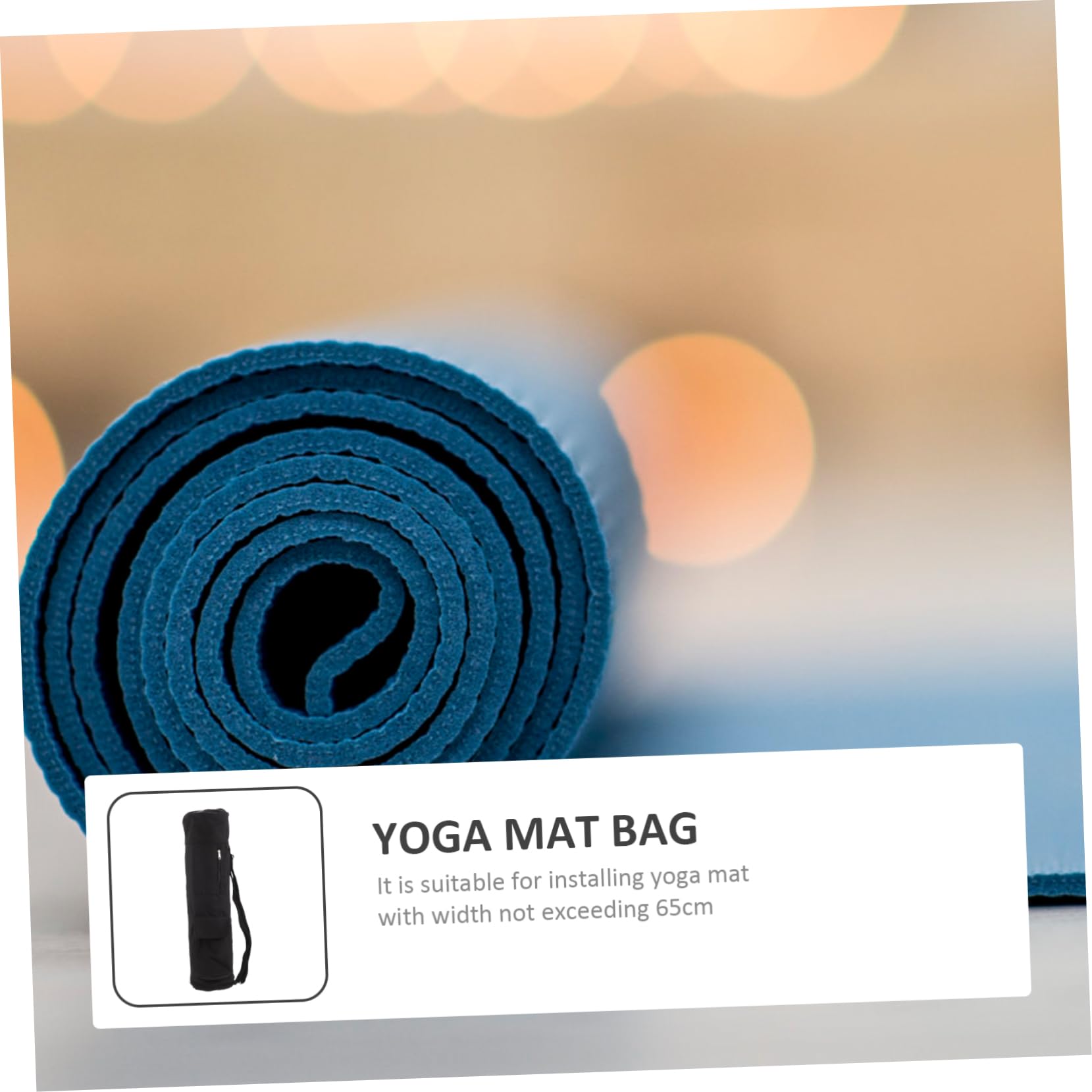 Bolsa para Esterilla de Yoga de Gran Capacidad Ligera y Fácil de Llevar, Hecha de Algodón y Lino, Ideal para Practicantes de Yoga y Uso Diario