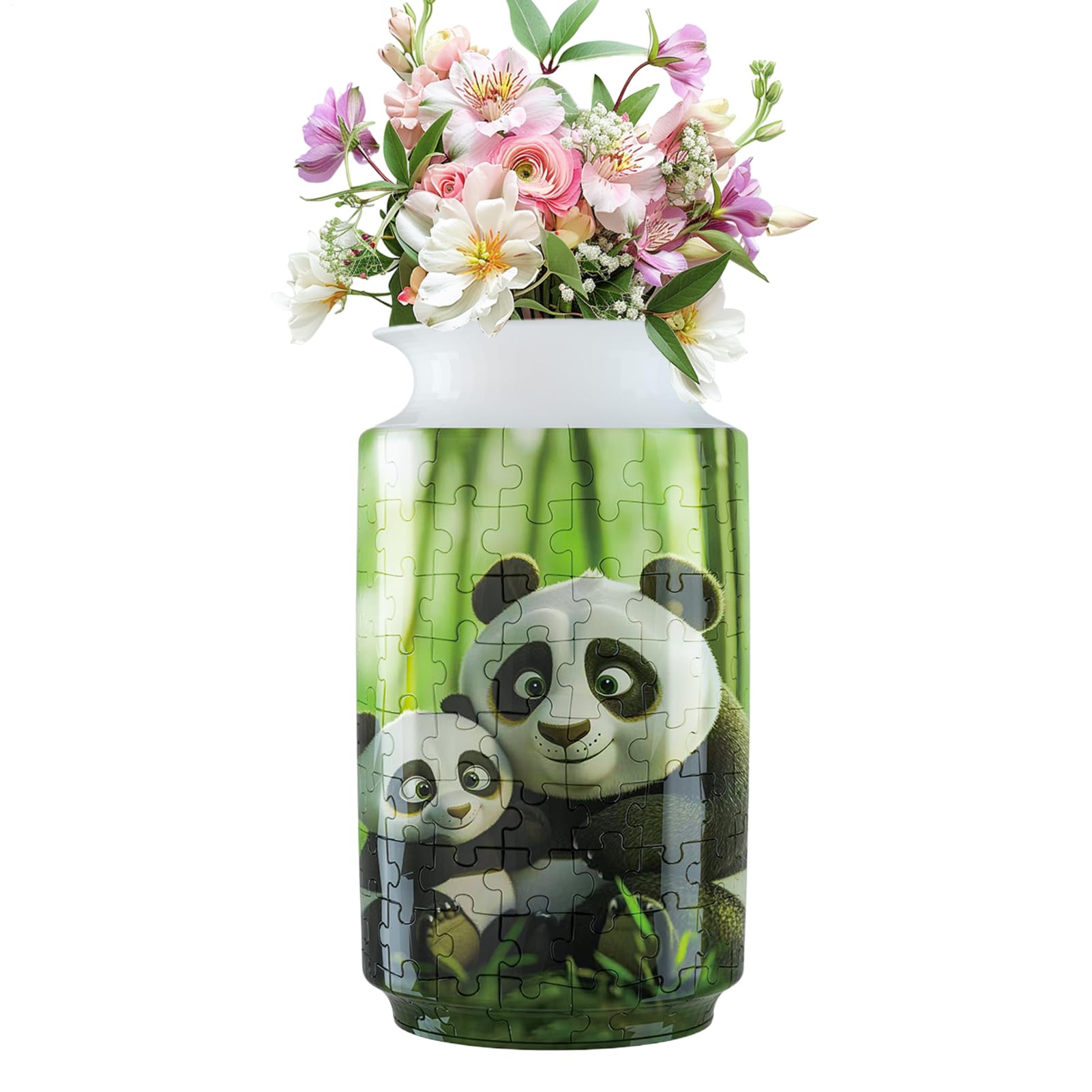 Puzzle Vase | Puzzle Planter | Building Model Kit for Craft Lovers Women Relaxing Challenging Activity Home Decor Mother's Day Birthday