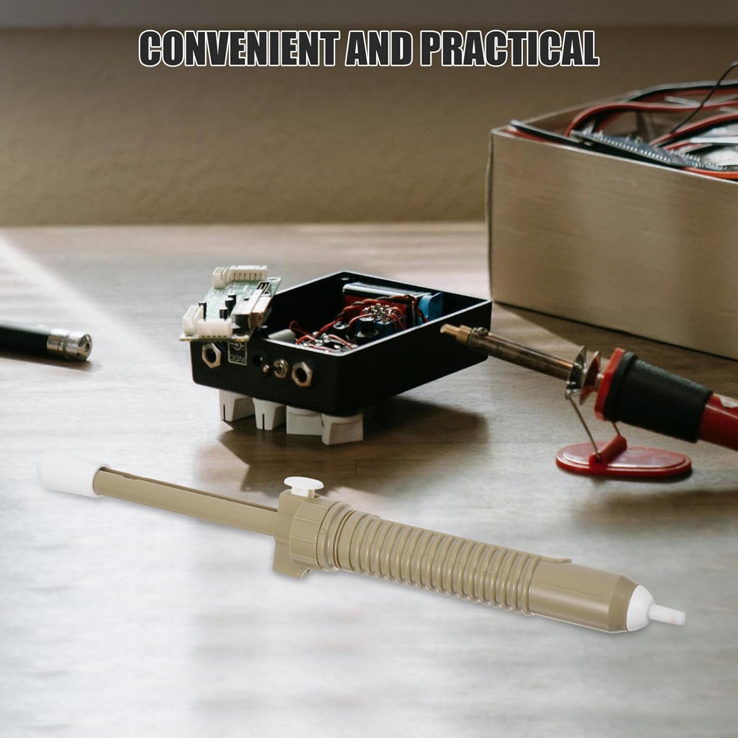 Manual Pump Tool Strong Suction Solder Sucker for Efficient Removal From Electronic Components Design for Frequent Use