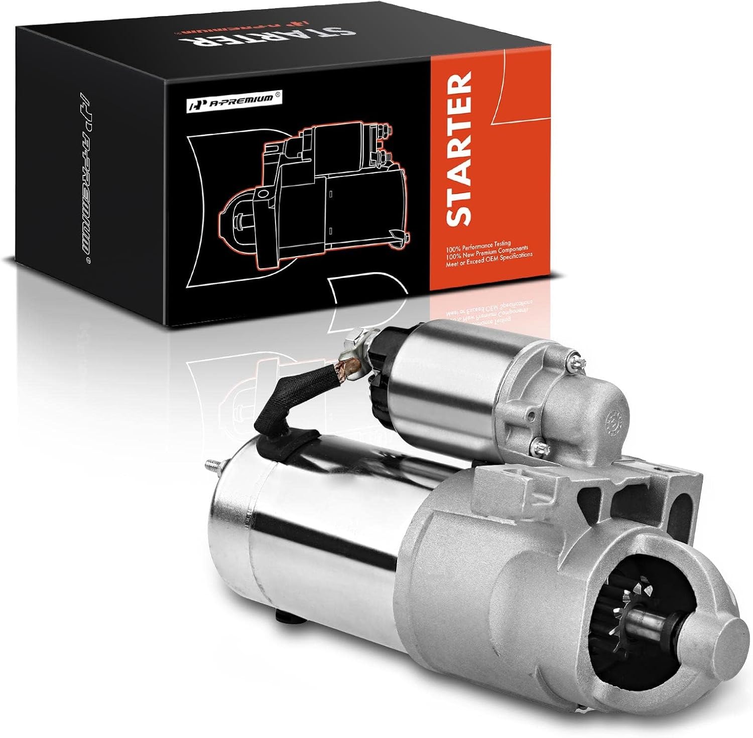 A-Premium Starter Motor Compatible with Chevrolet Silverado 1500 2500 1999-2000, Suburban 1500 2000, Tahoe 2000 & GMC Sierra 1500 2500 1999-2000, Yukon 2000, Yukon XL 1500 2000, 12V 1.5KW CW 11T