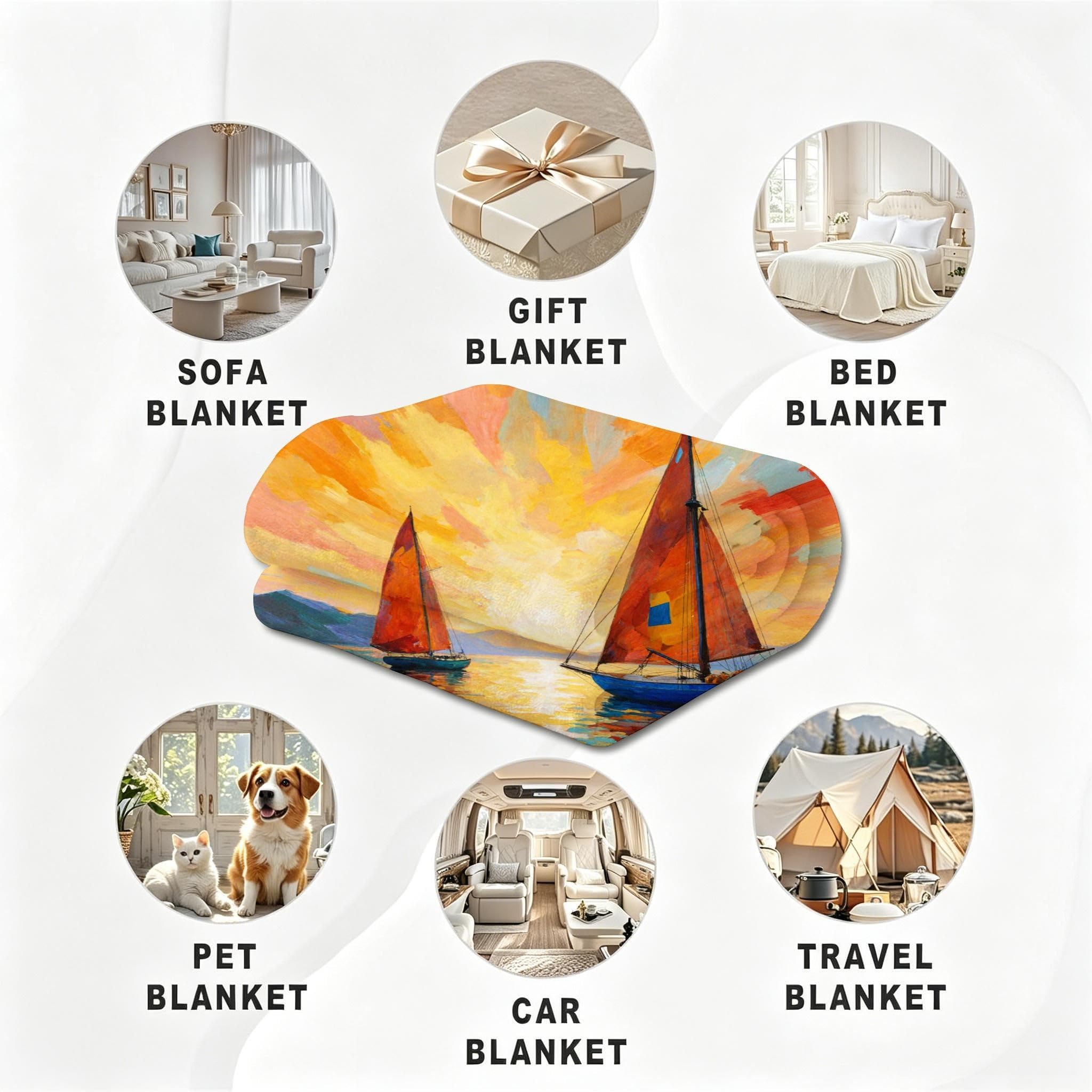 Manta XXL 240x260 cm Oso Animal Polar para Sofá Cama-A399