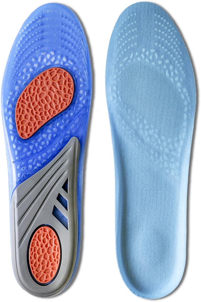 Kalak: GEL Insoles Sports Comfort Cuttable Insoles for Shock Absorption (UK Women's (3-8))