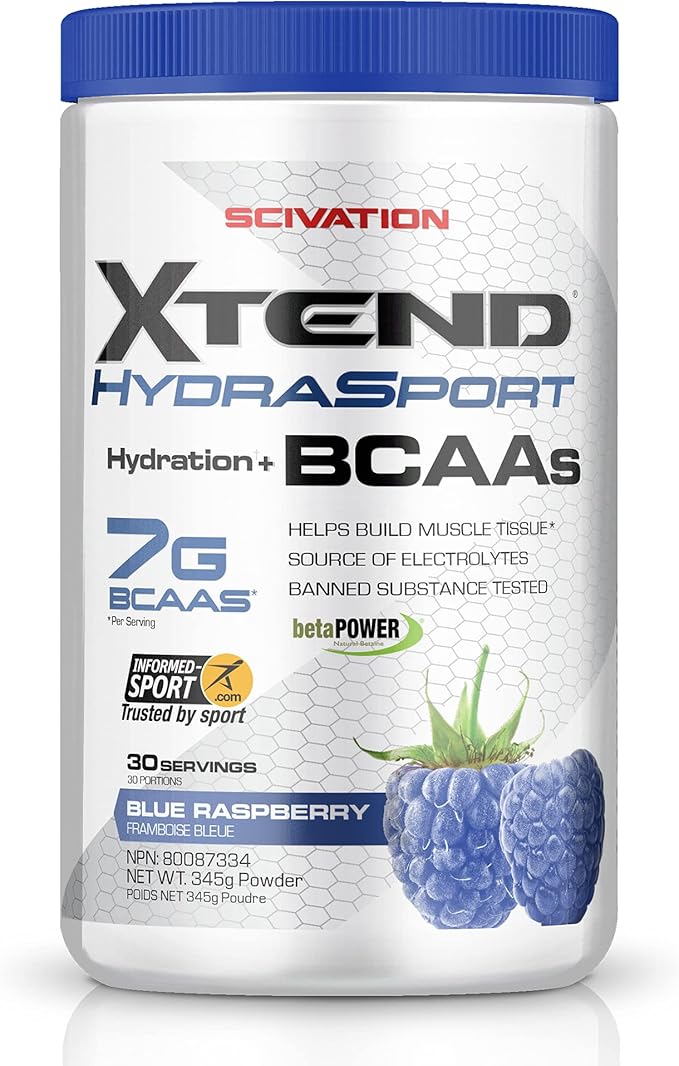 XTEND Hydrasport BCAA Powder Blue Raspberry InformedSport Certified