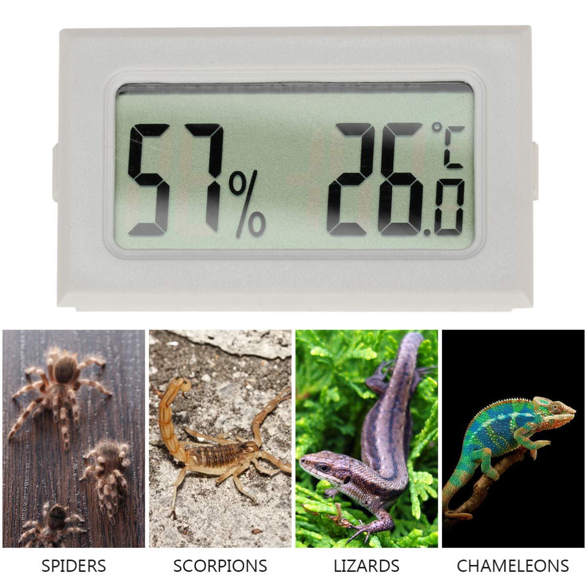 HANABASS 15piezas Higrómetro Digital Lcd Inalámbrico Para Interior y Exterior Juego De Medición De y Para Reptiles y Habitaciones