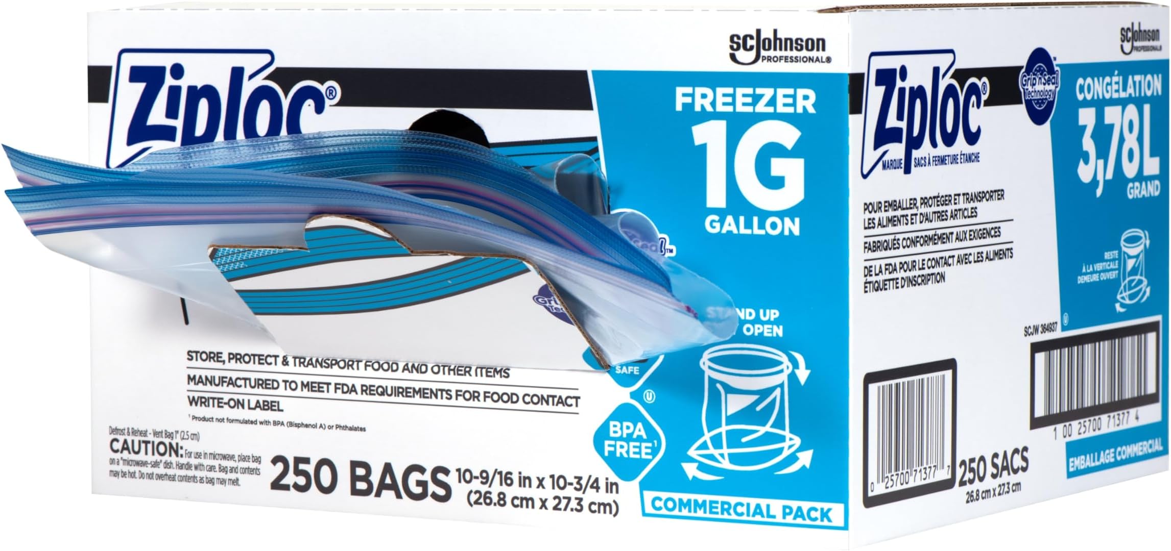 DVO94604 - Double-Zipper Freezer Bags