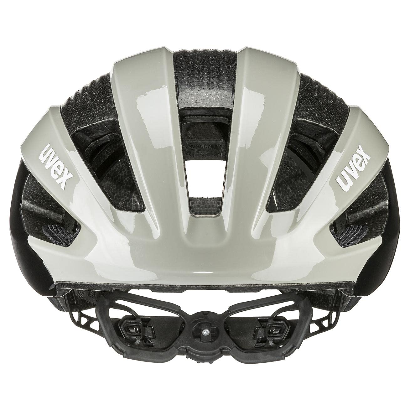 uvex rise - bezpieczny kask wyczynowy unisex - indywidualna regulacja wielkości - udoskonalona wentylacja - sand - black - 56-59 cm