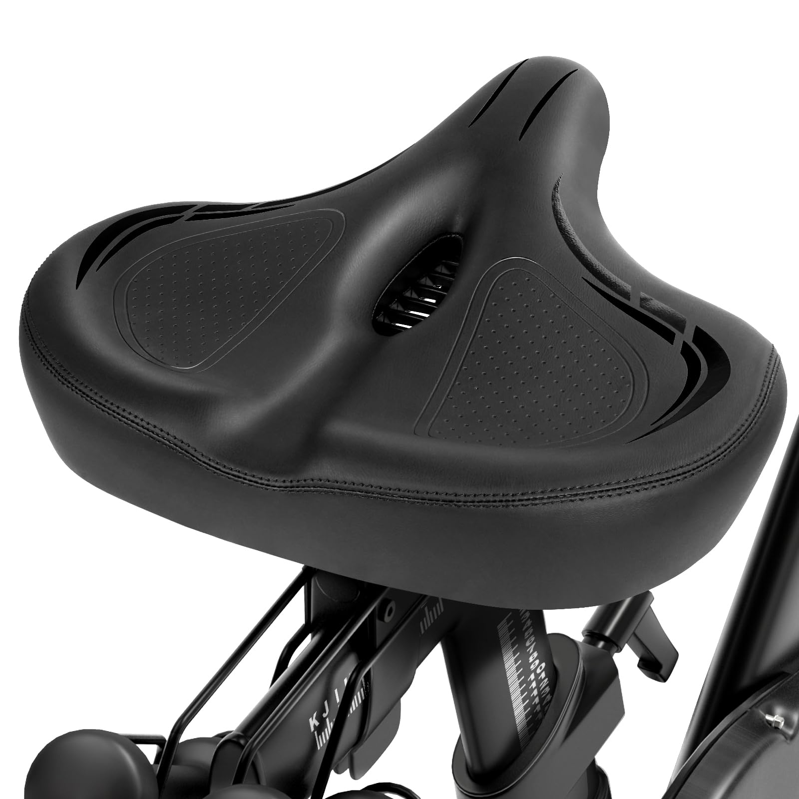 Coussin de selle extra large pour vélo Peloton, vélo d'appartement, noir | Coussin de siège de vélo électrique ou d'exercice - Confortable - Pour homme et femme - Accessoires pour Peloton