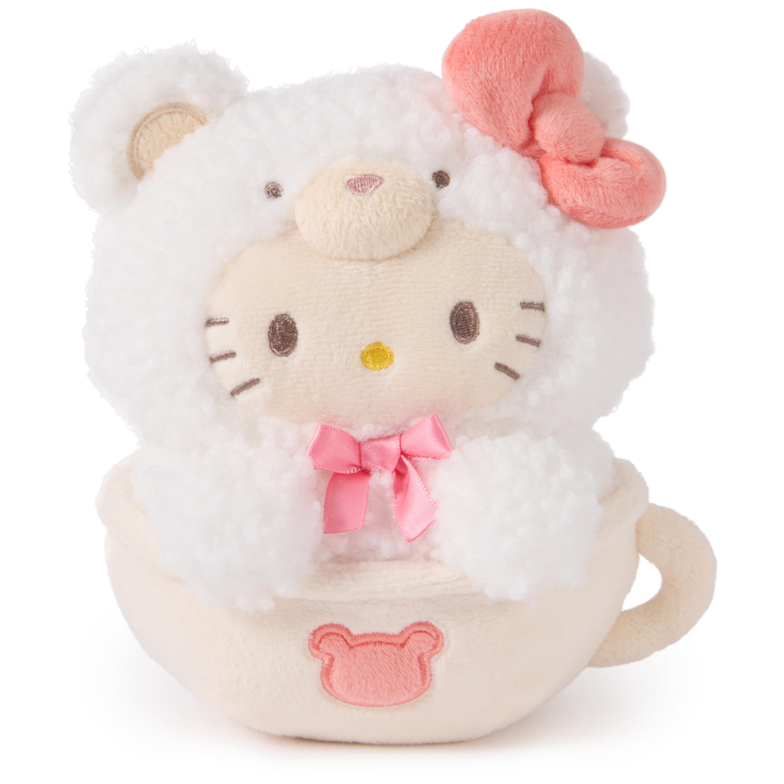 GUND Sanrio Official Hello Kitty Caf Latte Teddy Bear Plush Collectible Plush Toy Stuffed Animal for Ages 1