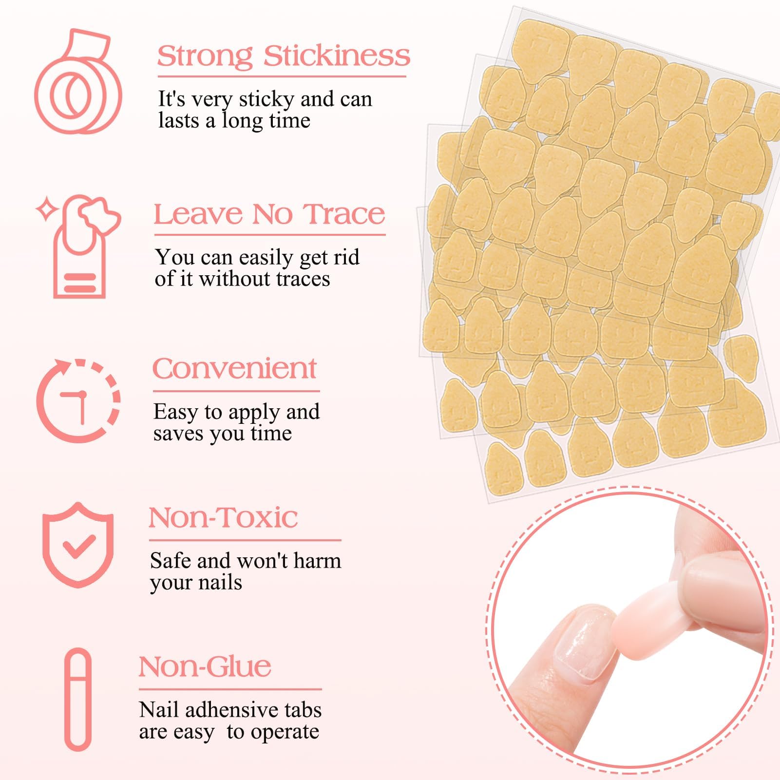 MELLIEX 120Pcs French Press on Nails Set - Image 4