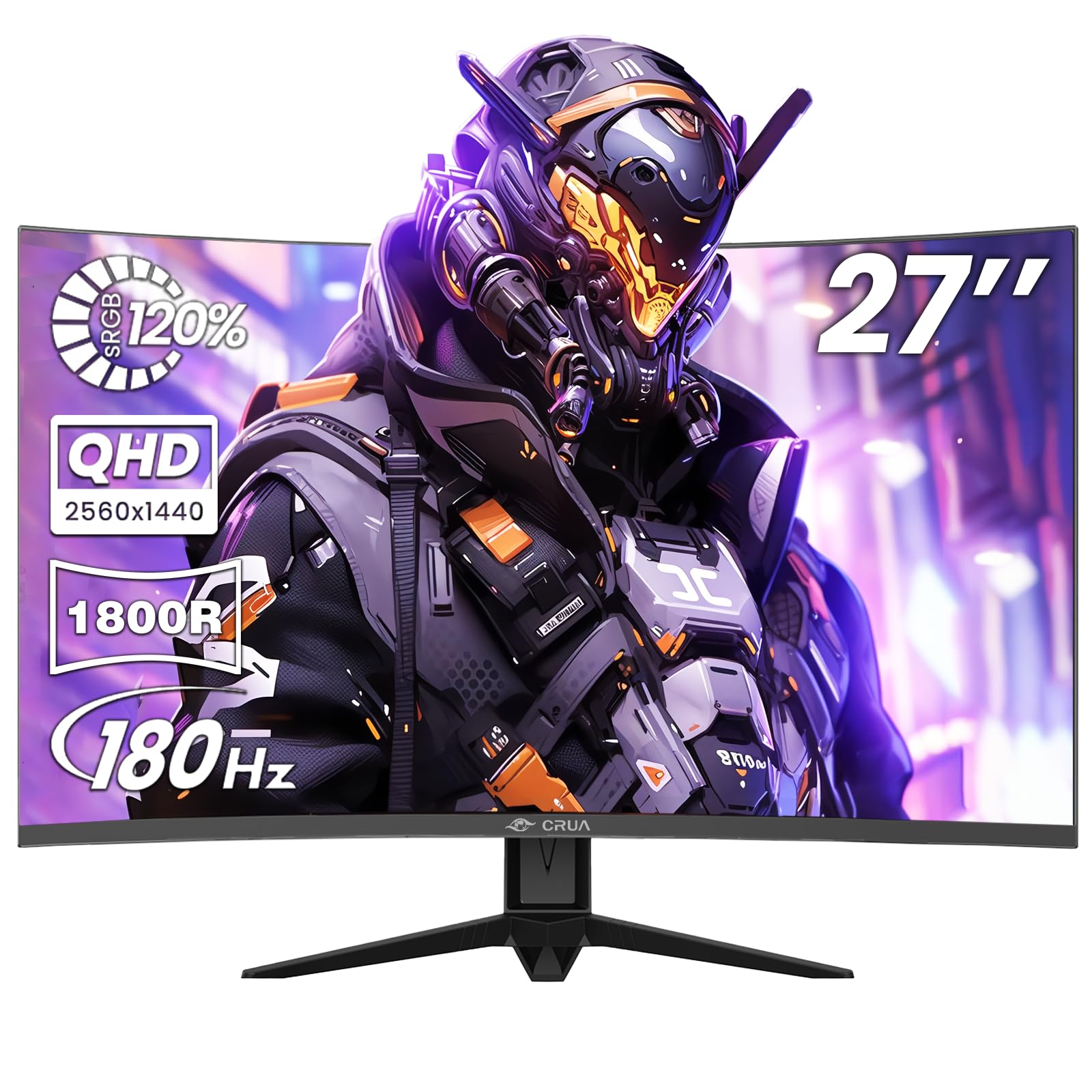 Amazon.co.jp: CRUA ゲーミングモニター 27インチ WQHD 2560x1440