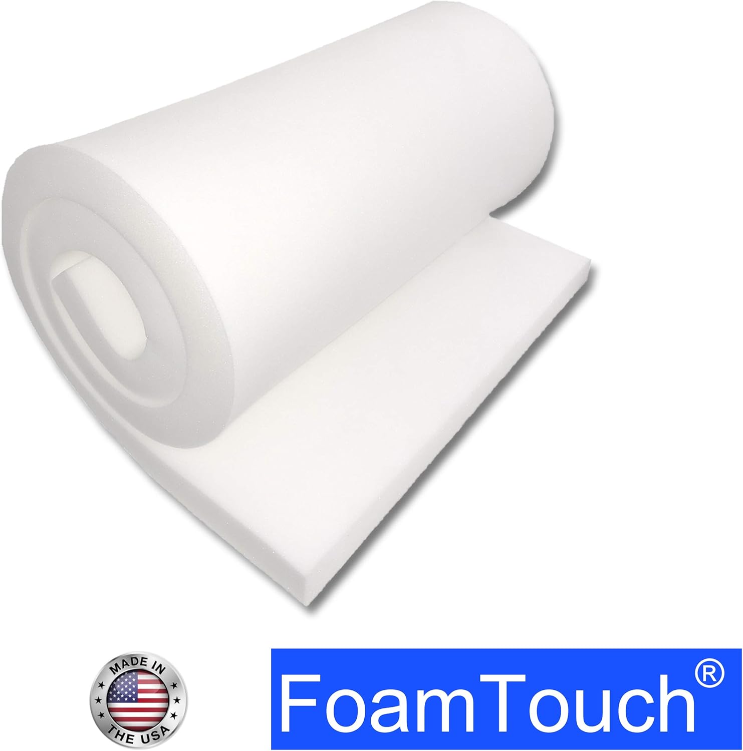 FoamTouch 4x24x96HD1.8 Upholstery Foam, 1 Count (Pack of 1), White : Arts, Crafts & Sewing