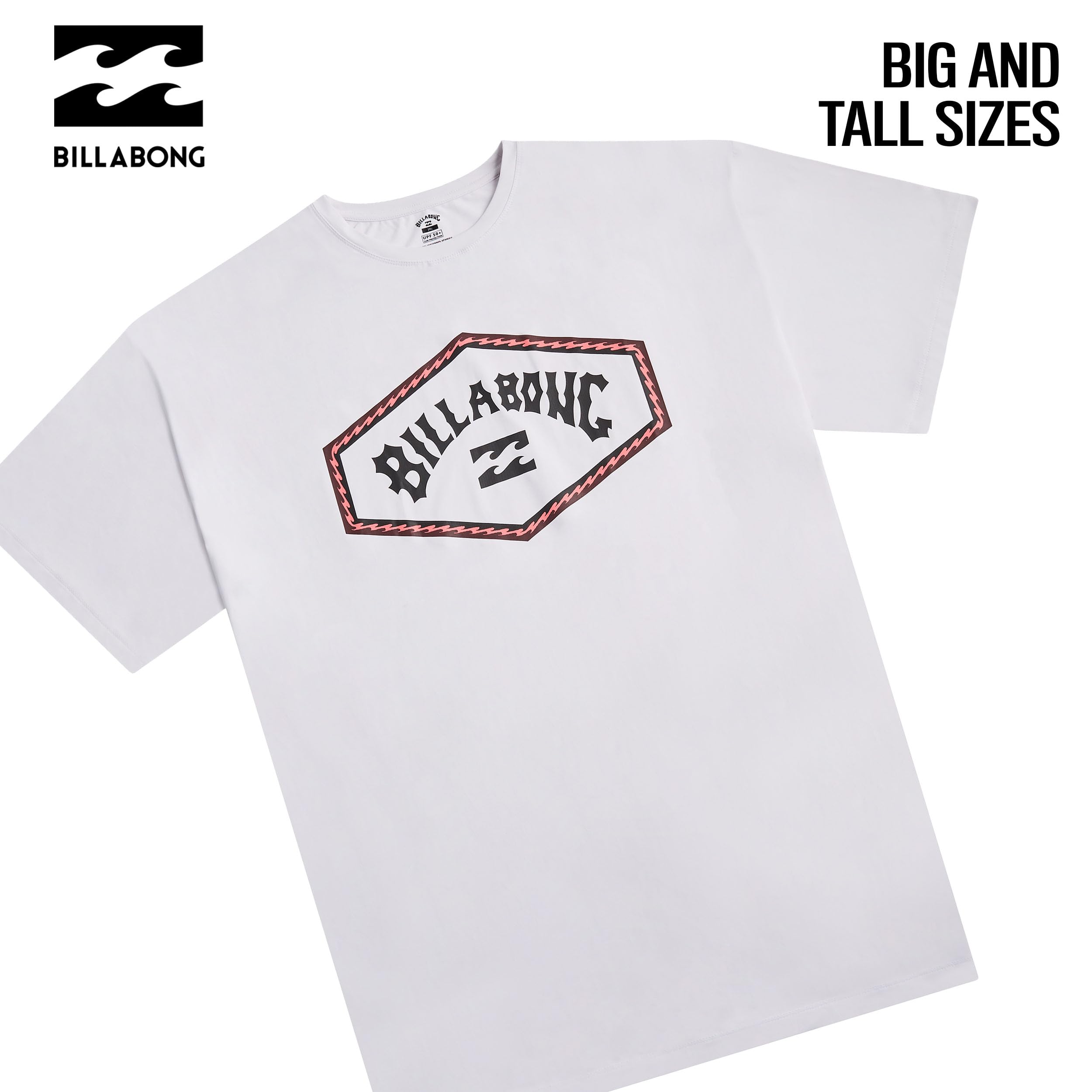 Billabong Rash Guard - Camicia da bagno da uomo, taglia grande e alta