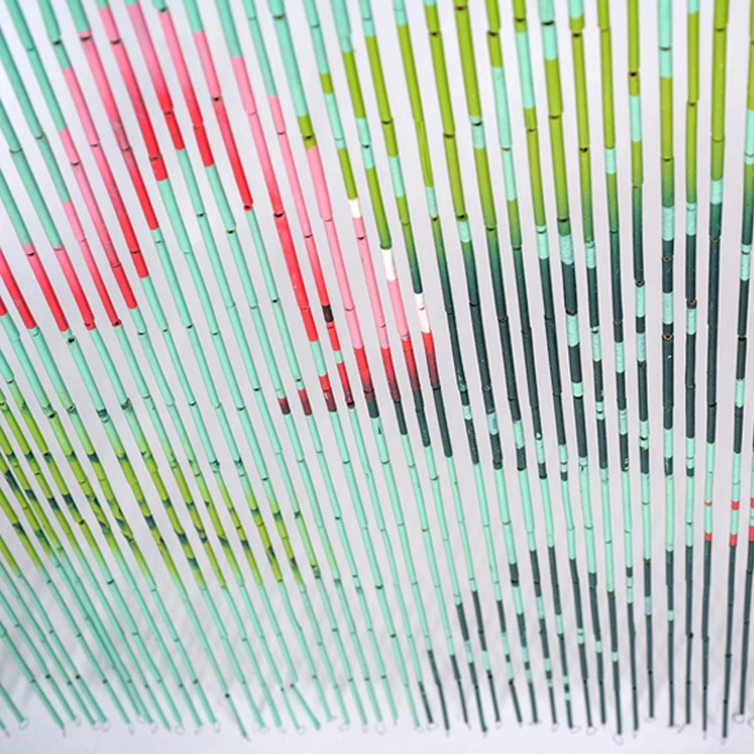 Flamingo Beaded Curtain for Doorways, 90 Strands Door Beads, 35.5” x 78” Hanging Bead Curtain for Door Frames, Room Dividers & Wall Décor