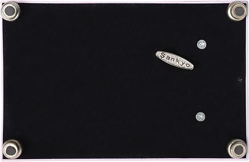 Miniatura 5 de Cottage Garden Caja de música rosa mate con texto en inglés "Welcome to The World" para bebé niña reproduce la canción de cuna de Brahms